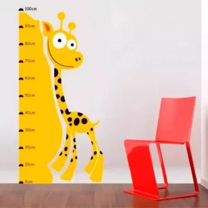 Adesivo de Parede Infantil Régua Girafinha 52cm x 135cm  | Consultar Prazo de Produção e envio |