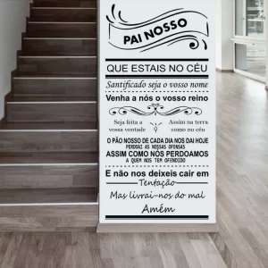Adesivo Decorativo de Parede Oração Pai Nosso | Consultar Prazo de Produção e envio |