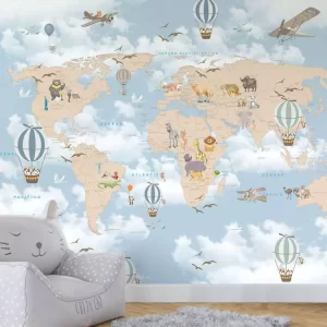 Adesivo de Parede Foto Mural Mapa-Mundi A | Consultar Prazo de Produção e envio |