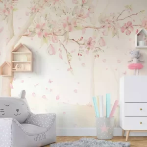 Adesivo de Parede Foto Mural Flores em Cores Pastéis | Consultar Prazo de Produção e envio |