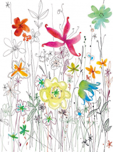 Painel Fotográfico 2-022 Flores Coloridas em Aquarela | Consultar disponibilidade do Produto |