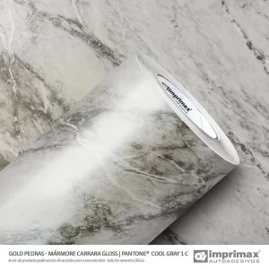 Adesivo Marmore Gold Carrara Gloss 0,60 x 10mts “Consultar disponibilidade do Produto 19 9 8750-5835"