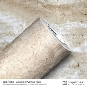 Adesivo Mármore Travertino Fosco 0,60 x 10mts “Consultar disponibilidade do Produto 19 9 8750-5835"