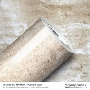 Adesivo Mármore Travertino Fosco Gloss 0,60 x 10mts “Consultar disponibilidade do Produto 19 9 8750-5835"