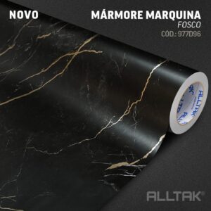 Adesivo Marmore Marquina Fosco 0,60 x 10mts “Consultar disponibilidade do Produto 19 9 8750-5835"