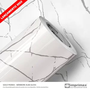 Adesivo Mármore Alba Gloss 0,60 x 10mts “Consultar disponibilidade do Produto 19 9 8750-5835"