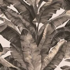 Papel de Parede Unique Un5019 Folhas Preto com Rosa “Consultar disponibilidade do Produto"