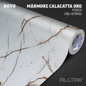 Adesivo Marmore Calacatta Oro Fosco 0,60 x 10mts “Consultar disponibilidade do Produto 19 9 8750-5835"
