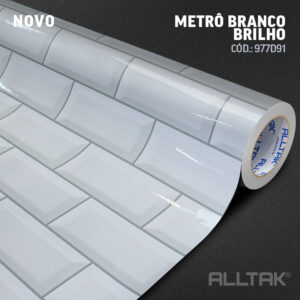 Adesivo Azulejo Branco Brilho 0,60 x 10mts “Consultar disponibilidade do Produto 19 9 8750-5835"