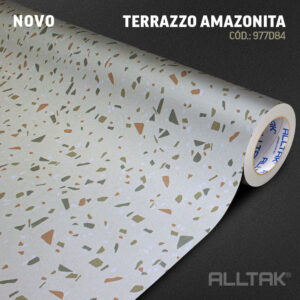 Adesivo Terrazzo Amazonita 0,60 x 10mts “Consultar disponibilidade do Produto 19 9 8750-5835"