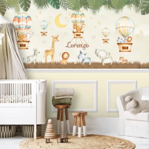 Papel de Parede Adesivo Safari Aquarela | Consultar Prazo de Produção e envio |