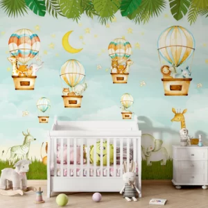 Papel de Parede Adesivo Safari Soft Aquarela Verde | Consultar Prazo de Produção e envio |