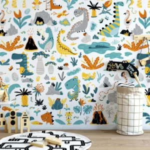 Papel de Parede Adesivo Dinossauros 5 Personalizado | Consultar Prazo de Produção e envio |