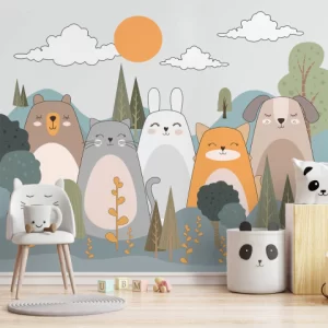 Papel de Parede Adesivo Safari Floresta | Consultar Prazo de Produção e envio |