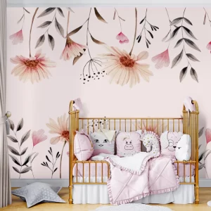 Papel de Parede Adesivo Design Floral Jardim | Consultar Prazo de Produção e envio |