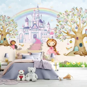 Papel de Parede Adesivo Castelo de Princesas Personalizado | Consultar Prazo de Produção e envio |