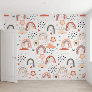 Papel de Parede Adesivo Jardim Arco-íris | Consultar Prazo de Produção e envio |
