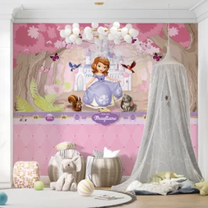 Papel de Parede Adesivo Princesinha Sofia Personalizado | Consultar Prazo de Produção e envio |
