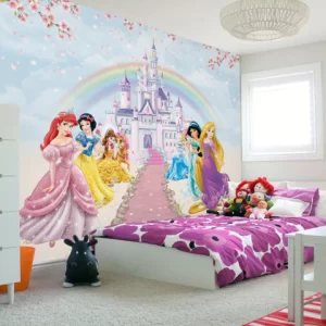 Papel de Parede Adesivo Princesas e Castelo Personalizado | Consultar Prazo de Produção e envio |
