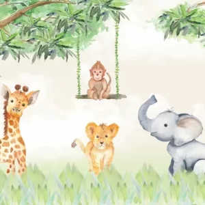 Papel de Parede Adesivo Safari Natureza | Consultar Prazo de Produção e envio |