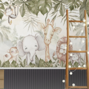 Papel de Parede Adesivo Safari Soninho na Floresta | Consultar Prazo de Produção e envio |