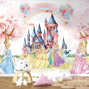 Papel de Parede Adesivo Princesas | Consultar Prazo de Produção e envio |
