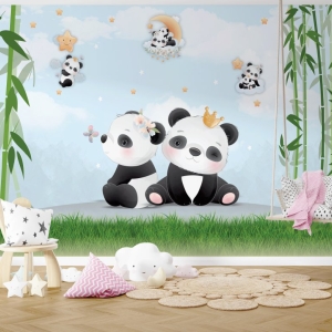 Papel de Parede Adesivo Noite dos Pandas | Consultar Prazo de Produção e envio |