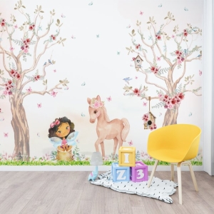 Papel de Parede Adesivo A Menina e seu Cavalo | Consultar Prazo de Produção e envio |