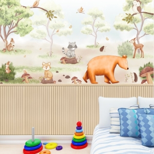 Papel de Parede Adesivo Animais no Bosque | Consultar Prazo de Produção e envio |