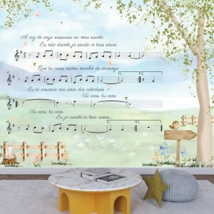 Papel de Parede Adesivo Musical 1 | Consultar Prazo de Produção e envio |