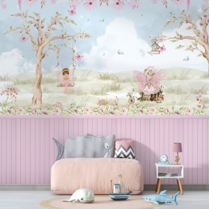 Papel de Parede Adesivo Ursinhas Pink | Consultar Prazo de Produção e envio |