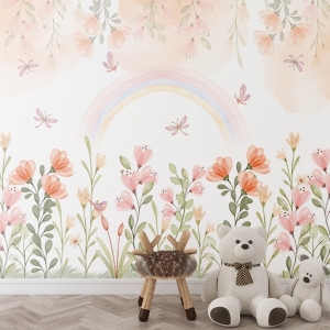 Papel de Parede Adesivo Arco Floral | Consultar Prazo de Produção e envio |