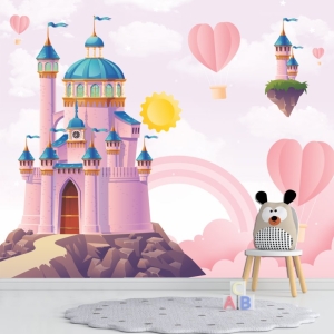 Papel de Parede Adesivo Castelo Arco Iris | Consultar Prazo de Produção e envio |