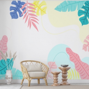 Papel de Parede Adesivo Floral Primavera 1 | Consultar Prazo de Produção e envio |