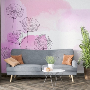 Papel de Parede Adesivo Floral Primavera 10 | Consultar Prazo de Produção e envio |