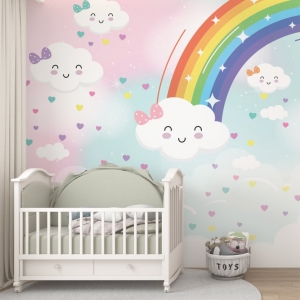 Papel de Parede Adesivo Chuva de Amor | Consultar Prazo de Produção e envio |