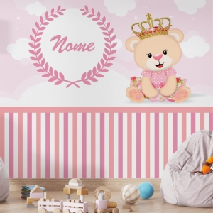 Papel de Parede Adesivo Pequena Urso 3 | Consultar Prazo de Produção e envio |