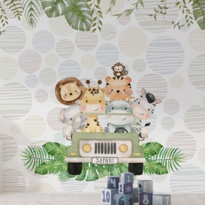 Papel de Parede Adesivo Animais no Jeep | Consultar Prazo de Produção e envio |