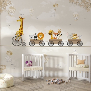 Papel de Parede Adesivo Animais Bicicleta 4 | Consultar Prazo de Produção e envio |