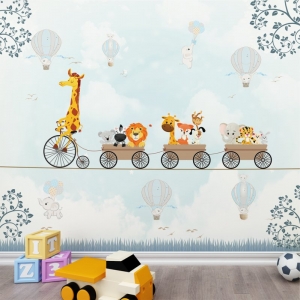 Papel de Parede Adesivo Animais Bicicleta 7 | Consultar Prazo de Produção e envio |