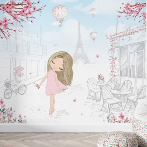 Papel de Parede Adesivo Cute Girl | Consultar Prazo de Produção e envio |