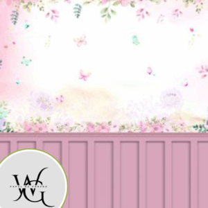Papel de Parede Personalizado | Borboletas com Molduras