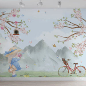 Papel de Parede Personalizado | Bosque Florido