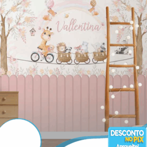 Papel de Parede Personalizado | Arvore e Bichinhos 05