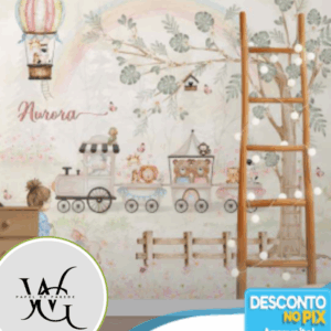 Papel de Parede Personalizado | Àrvore e Bichinhos 02