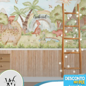 Papel de Parede Personalizado | Dino Baby